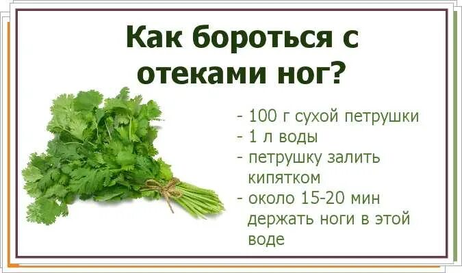 Народное средство от отеков. Отвар петрушки при отеках ног. Настой из петрушки от отеков. Народные средсьва от отёков. Укроп от отеков