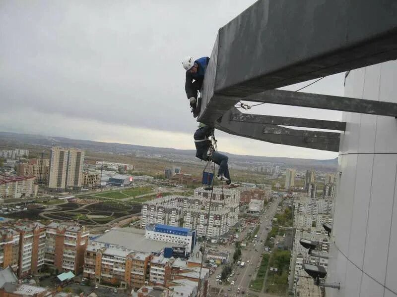 промальп в корее. промышленные альпинст. высотный монтажный полубо. реклама альпинизма. промальп в туркменистане.