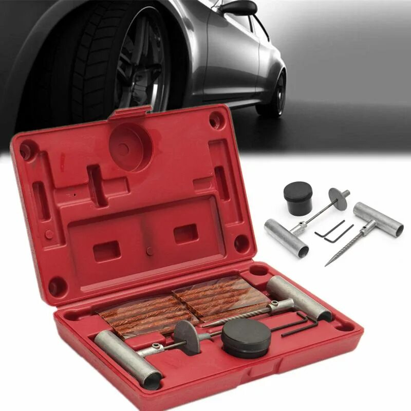 Комплект для ремонта автомобиля. Heavy-Duty Tubeless Tire Repair Kit. Набор для ремонта шин Tire Puncture Repair Kit. Alfa Romeo Tire Repair Kit. Ремкомплект колеса автомобиля.