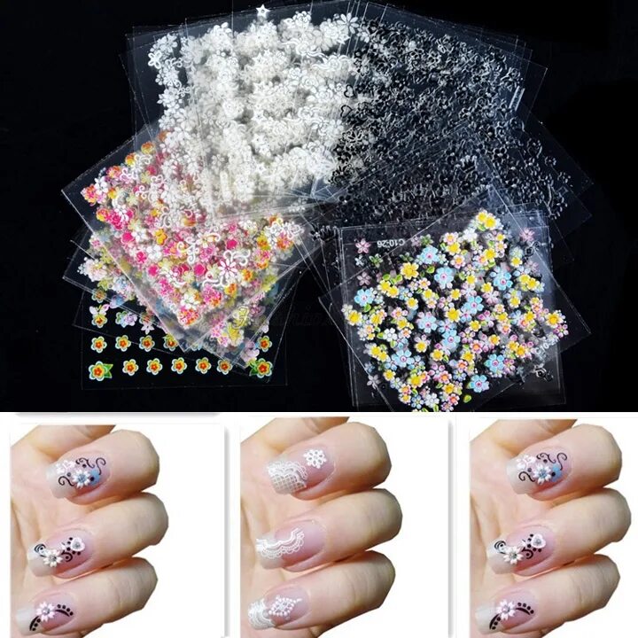 прозрачные ногти с наклейками. ногти блестящие с наклейками. наклейки на ногти твердеют под лампой. маникюр белый с цветочками наклейки. наклейки на ногти под гель.