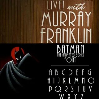 Batman animated series font