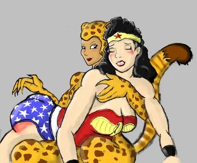 cheetah spanks wonder woman.
