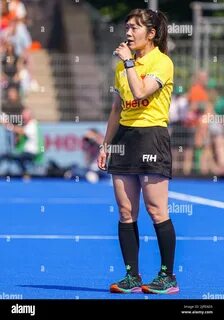 NETHERLANDS - JULY 2: Referee Emi Yamada during the FIH Hockey Women's...