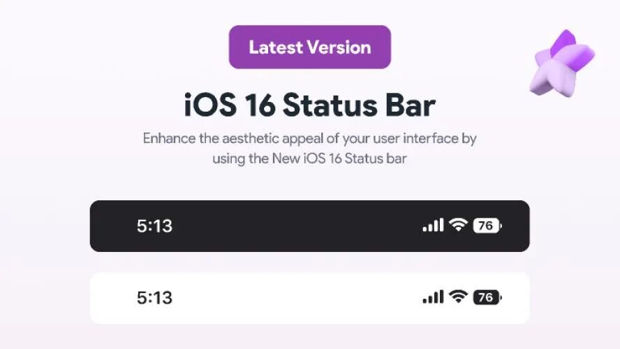 Ios bar. Статус бар ios 16. статус бар ios figma. ios 17 статус бар. хром статус бар фигма.