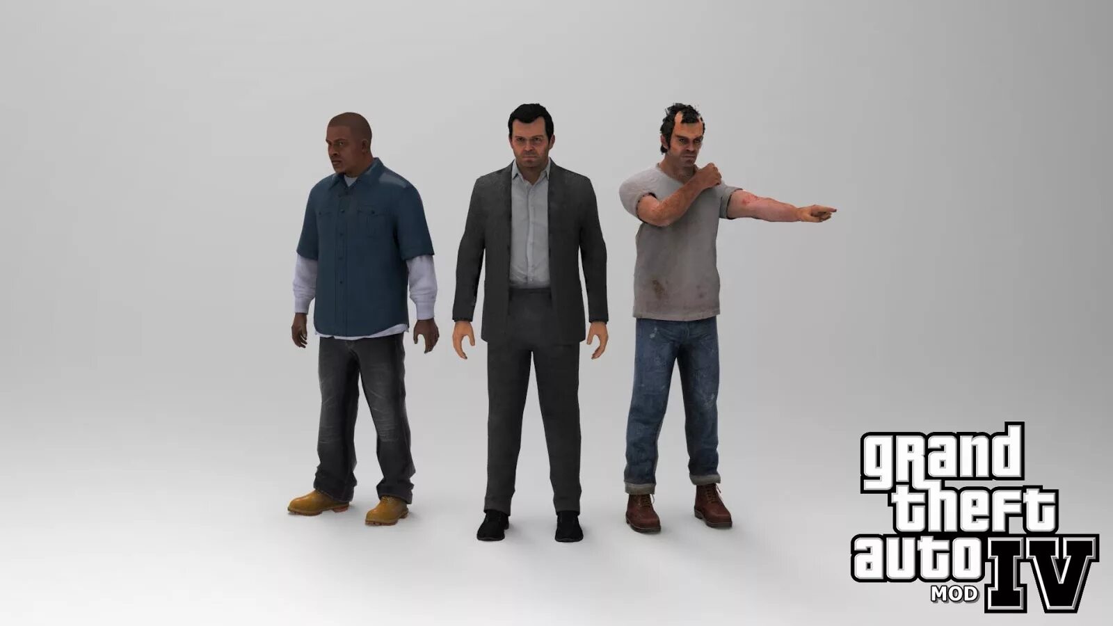 Как слепить тревора. Майкл гта 4. фигурка тревора из gta v. майкл тревор и франклин. фигурки гта 5 франклин.