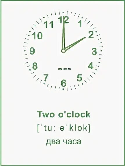 Часы 3 6 читать. O Clock транскрипция на английском. Через два часа на английском. Two o Clock. Десять клок смен.