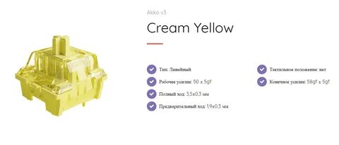 Akko yellow switches
