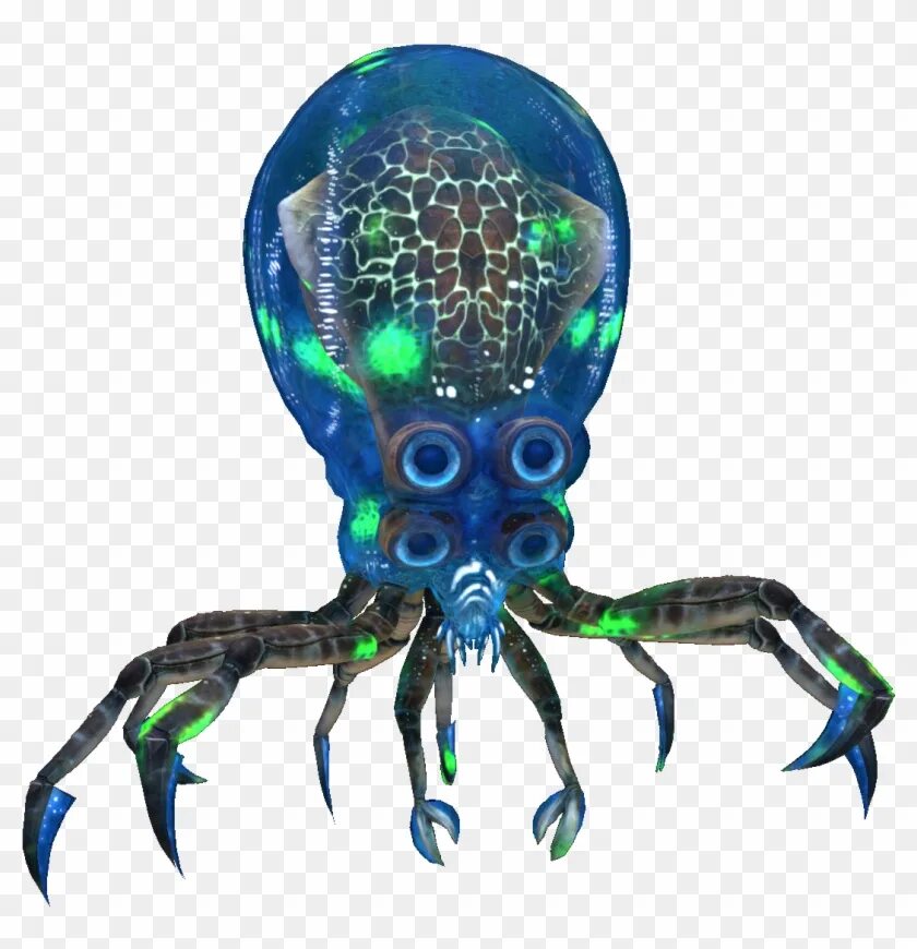 Где найти краба в subnautica below zero. Кальмарокраб в subnautica. кальмар краб subnautica. субнаутика костюм краб. crabsquid subnautica.