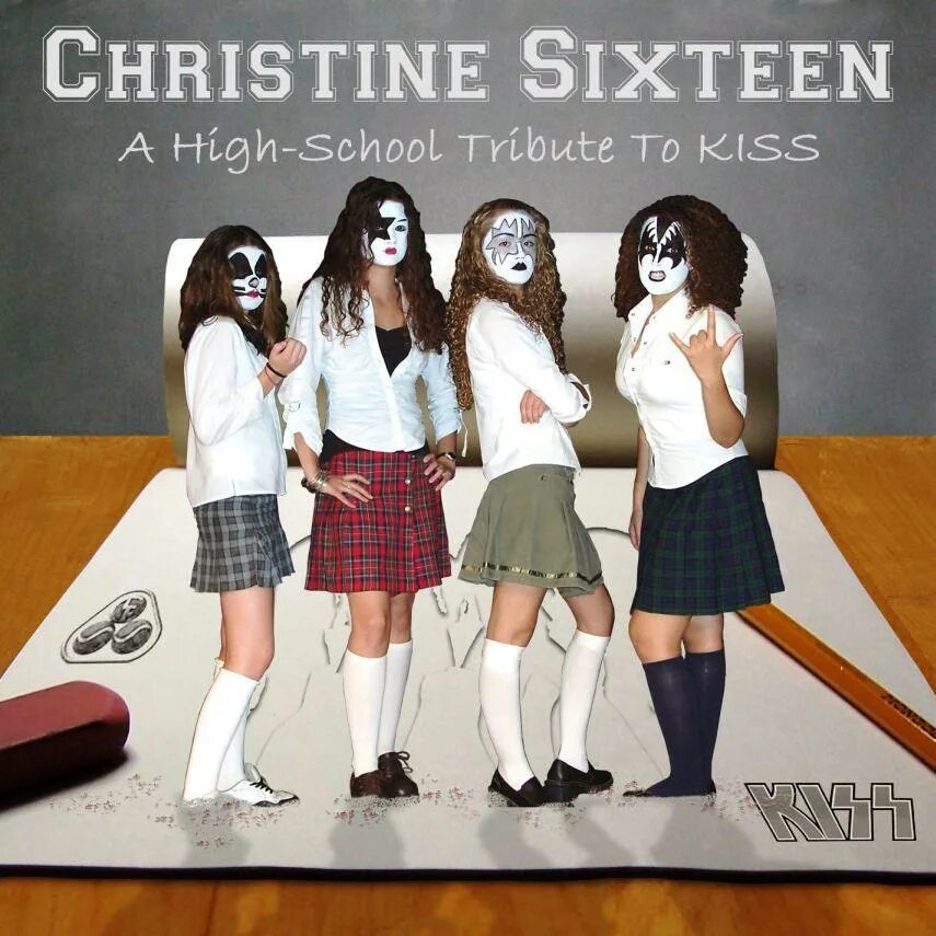 Kiss kiss chris. Christine Sixteen. Kiss Tribute. Kiss Christine Sixteen. A Tribute школьница.