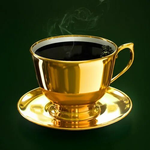 Кофе в золотых чашках фото Pin di Marina Vedernikova su Coffee & Tea Caffè, Servizio da tè
