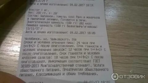 Срок годности пиццы в холодильнике
