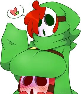 shy clip art - Green Fictional Character Cartoon Vertebrate Plant - Cute Sh...