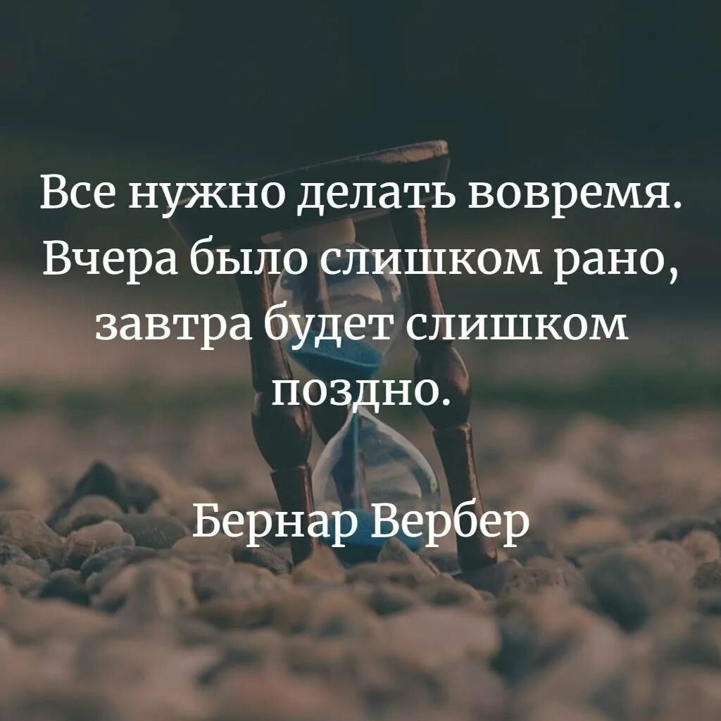 Делается время. Все надо делать вовремя. Все надо делать вовремя цитаты. Все нужно делать своевременно. Делай все вовремя.