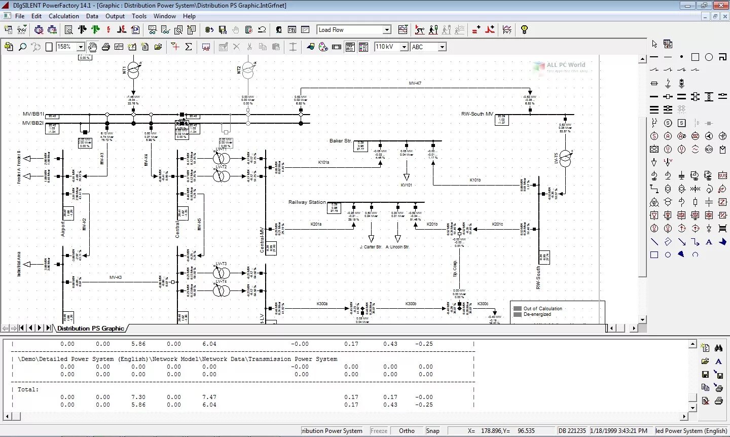 Power factory. Digsilent powerfactory. программа digsilent. радиальная схема сн в powerfactory. ключ активации powerfactory 15.1.
