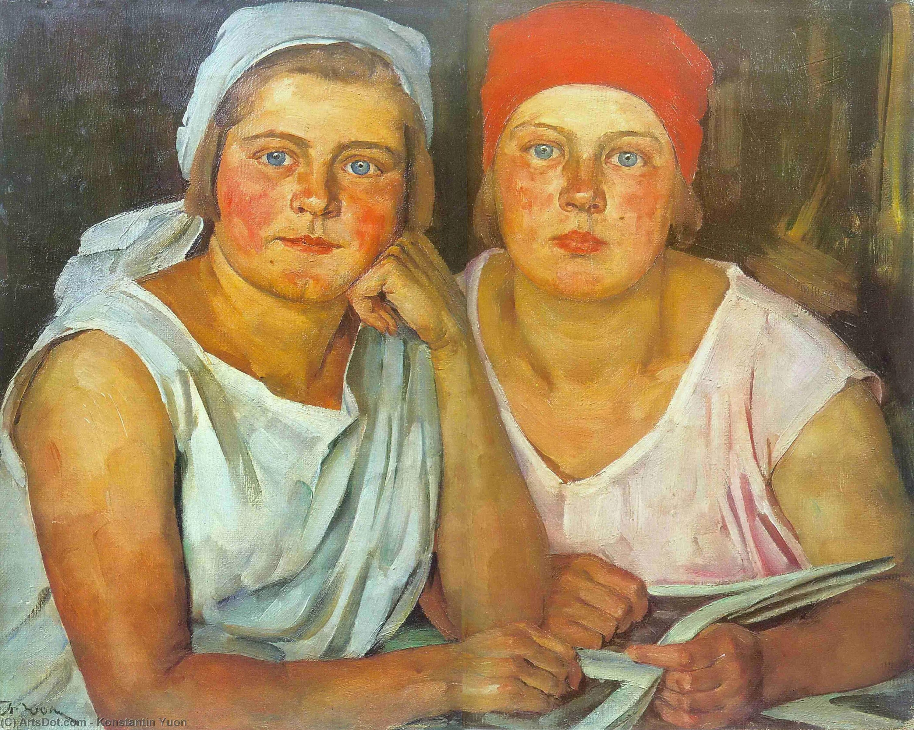 Юон Комсомолки 1926. Советское искусство в 30 годы