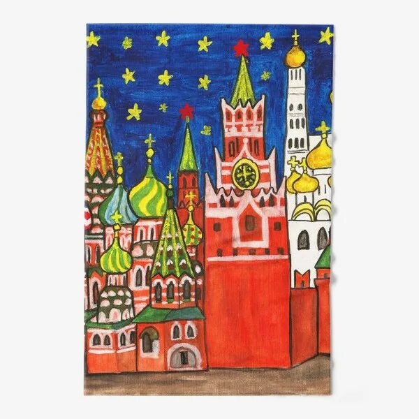 Рисунок стена красной площади