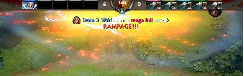 The international 2016 multikill banner. The international 2016 multikill banner