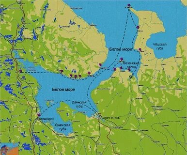 Белое море города рядом