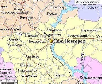 Города недалеко от нижнего новгорода