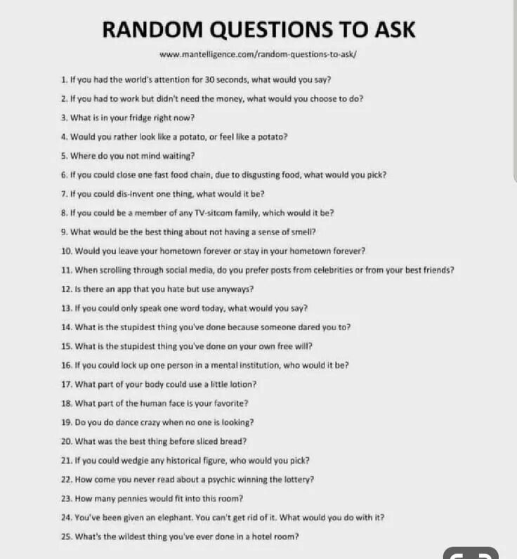 18 questions to ask. 18 questions to ask