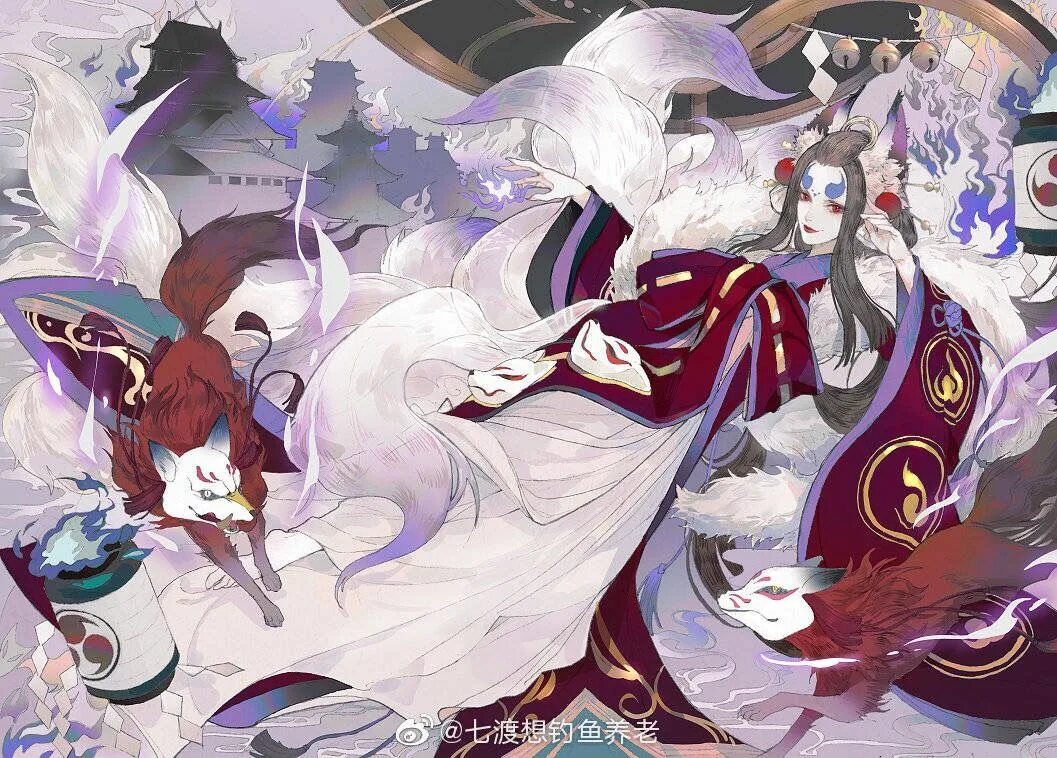 Yokai art night сцены