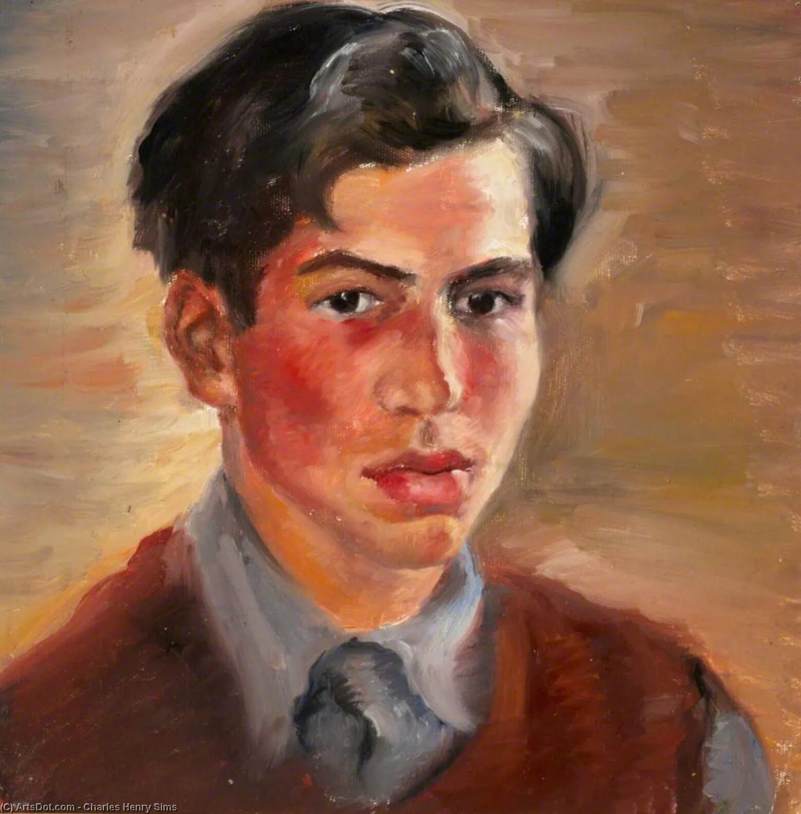 Портрет молодого. Чарльз Генри Висон. Charles Henry SIMS (1873-1928. Charles Harper портреты. Портрет молодого человека.