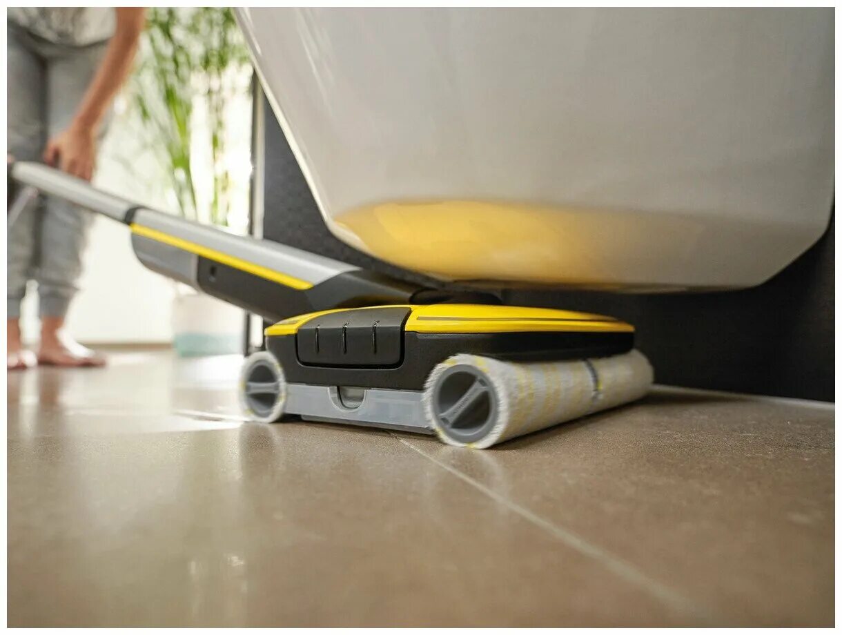 электрошвабра karcher fc 7 cordless желтый черный