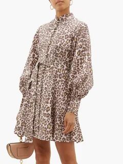 ZIMMERMANN Sabotage Leopard-print Silk Mini Dress 6. ZIMMERMANN Sabotage Le...