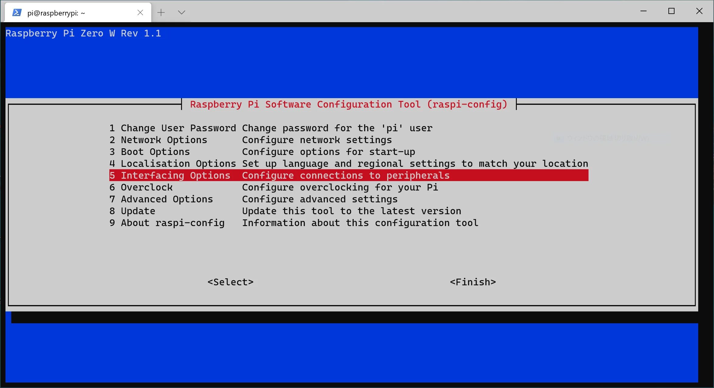Raspberry config