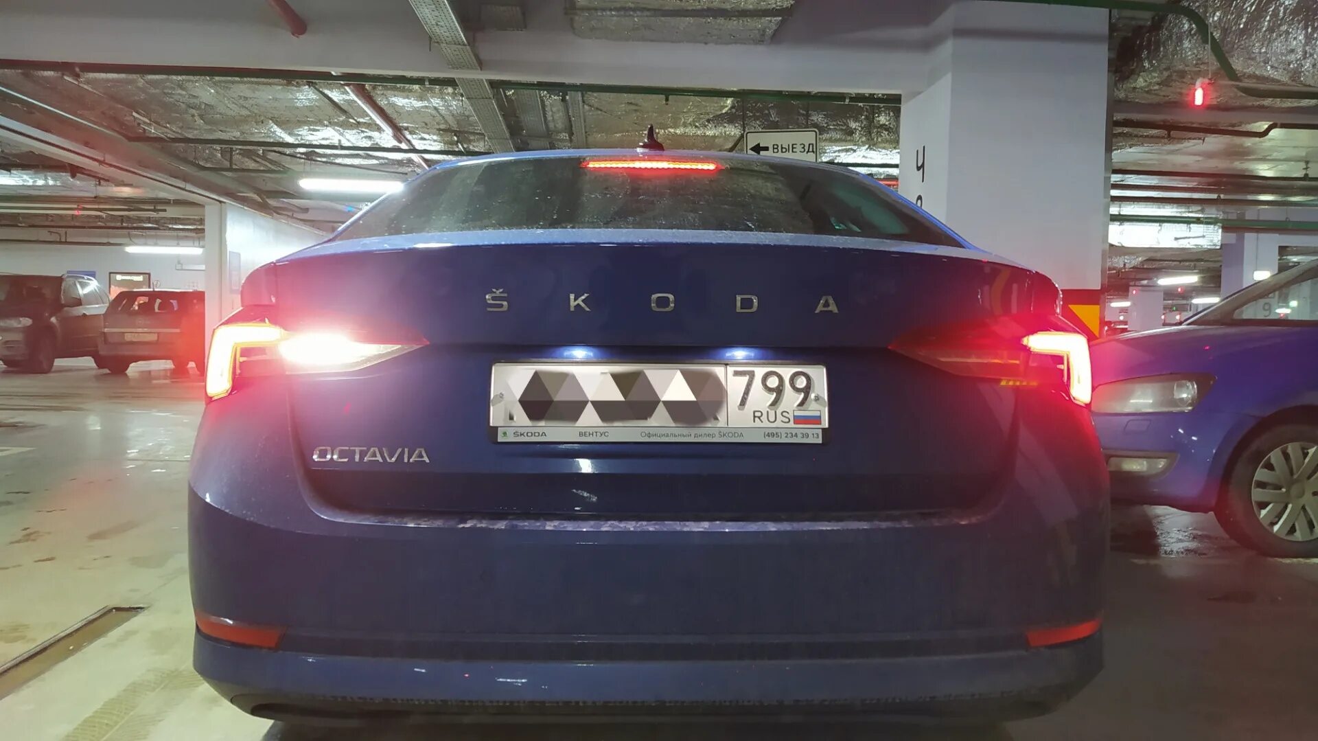 Установка задних ЛЕД фонарей на Шкода Октавия А 7 1.2 TSI 2014 г.в. - Skoda Octa
