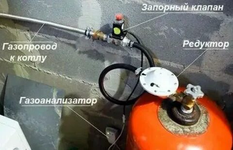 Перевод на сжиженный газ котел