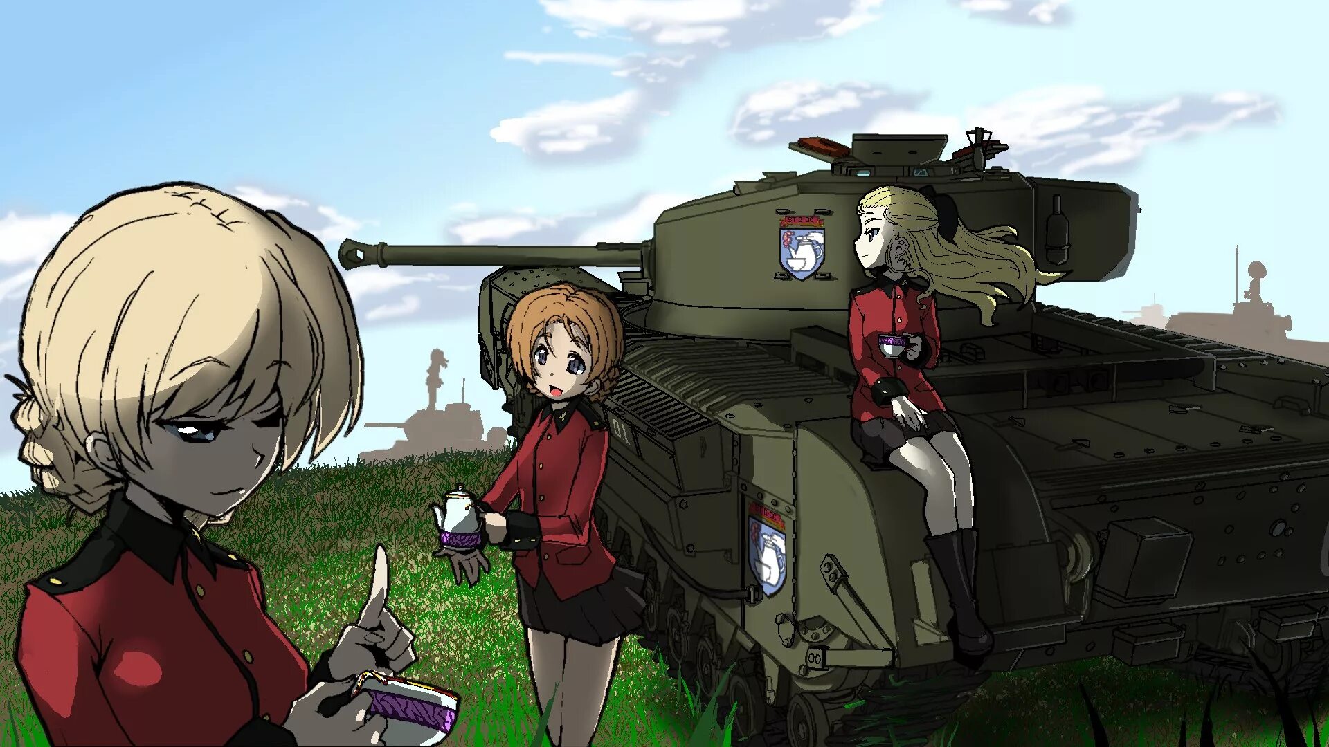 Берг танкистка читать. Girls und Panzer Записки эльфа-танкиста. Девушки и танки Записки эльфа танкиста.