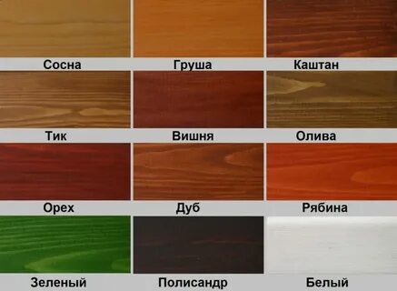 Цветной лак для дерева