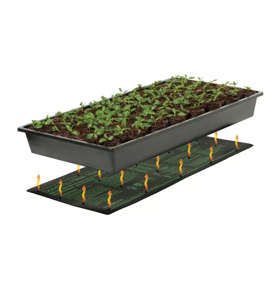 Термоковрик для рассады. Seedling heat mat 120х50 см. коврик тепломакс для рассады. коврик для рассады с подогревом. подогрев рассады.