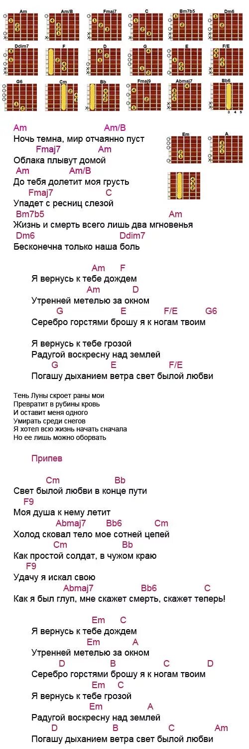 Свет былой аккорды. Аккорды. Тексты песен с аккордами для гитары. Аккорды Ноты. Ария аккорды.