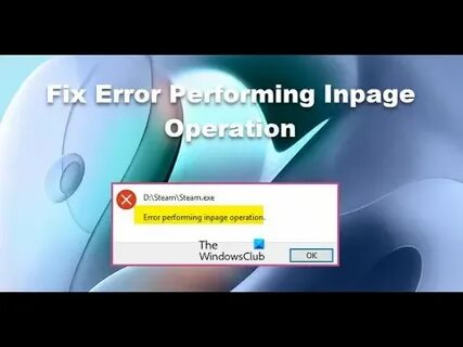 Inpage error