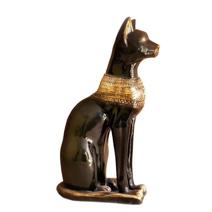 Купить египетскую кошку. Фигурка кошка Египетская полистоун. Статуэтка кошки из Египта. Кошка Египет фигурка. Египетская кошка статуэтка Золотая.