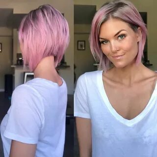 Short pink hair