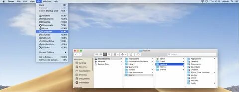 Go to folder