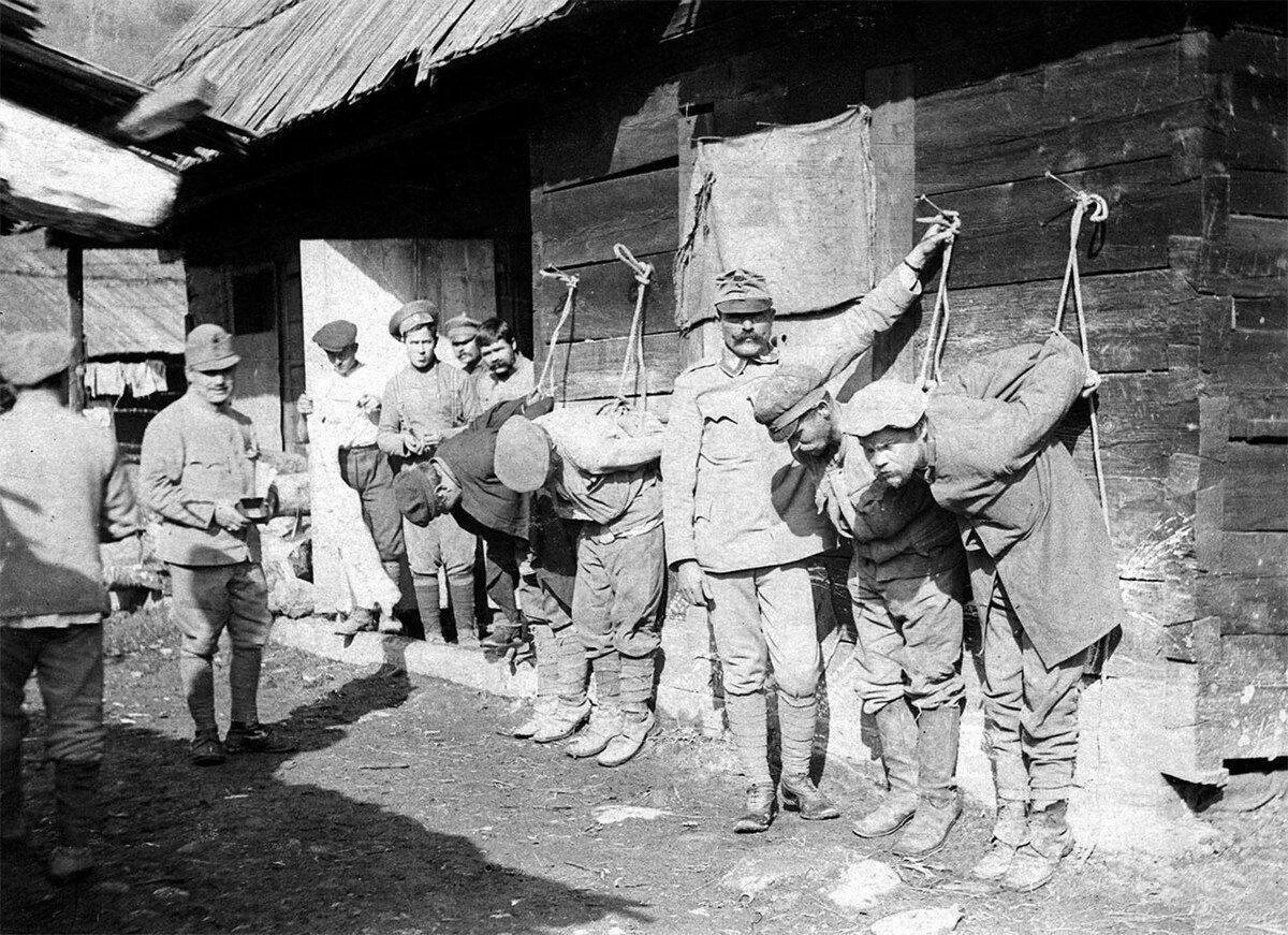 Австрийские пленные первой мировой войны. Русские пленные в первой мировой войне. Злодеяния немецко фашистских захватчиков