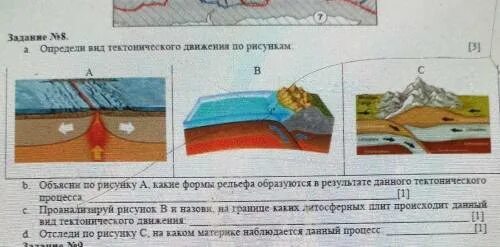 Определить формы рельефа по рисунку. Определите по рисунку вид движения. Какая форма рельефа изображена на рисунке. Укажи какие формы рельефа образуются в результате процесса.