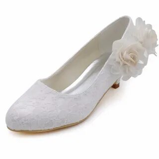 Ep2130 Обувь женские слоновая кость невесты cloced носком туфли-лодочки на низко