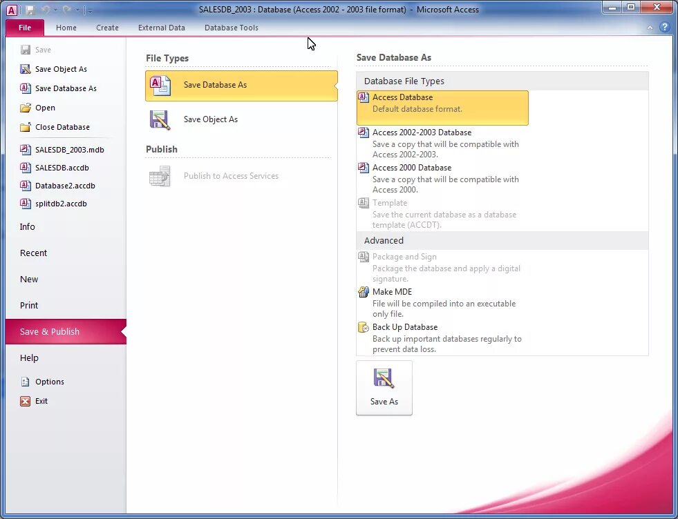 Made access. Access файл. сохранение в microsoft access. ms access скриншоты.