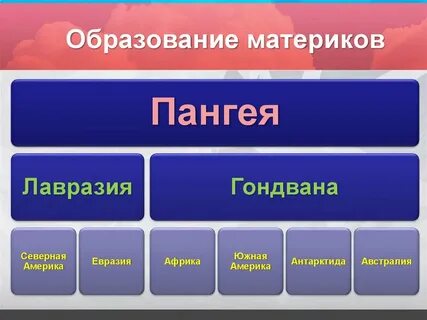 Заполни схему материки