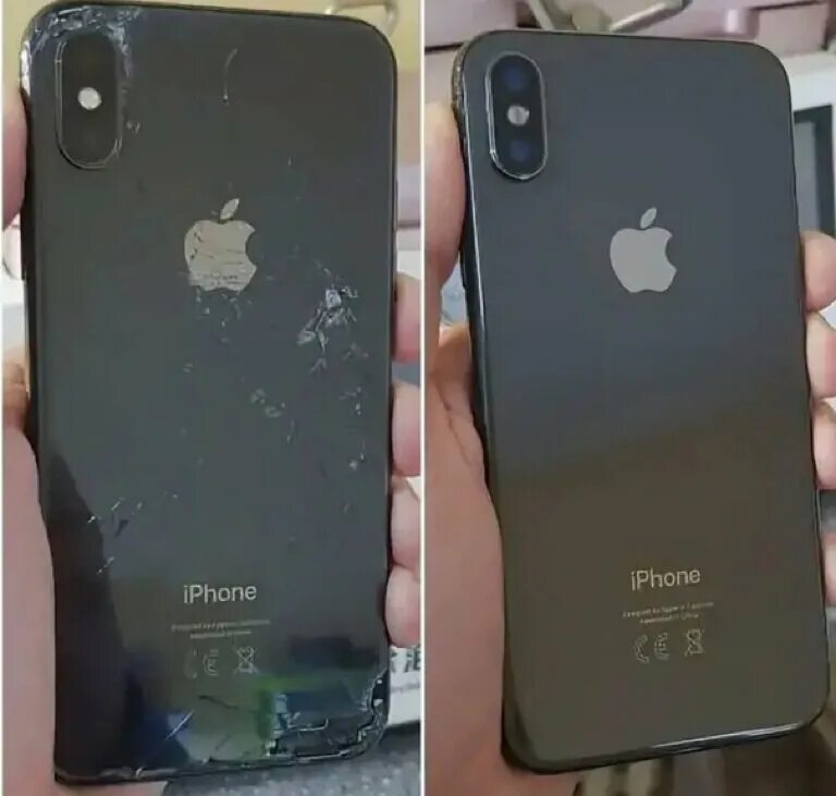 Заменить стекло на айфон 11. XS Max iphone разбита задняя крышка. Айфон XS задняя крышка.