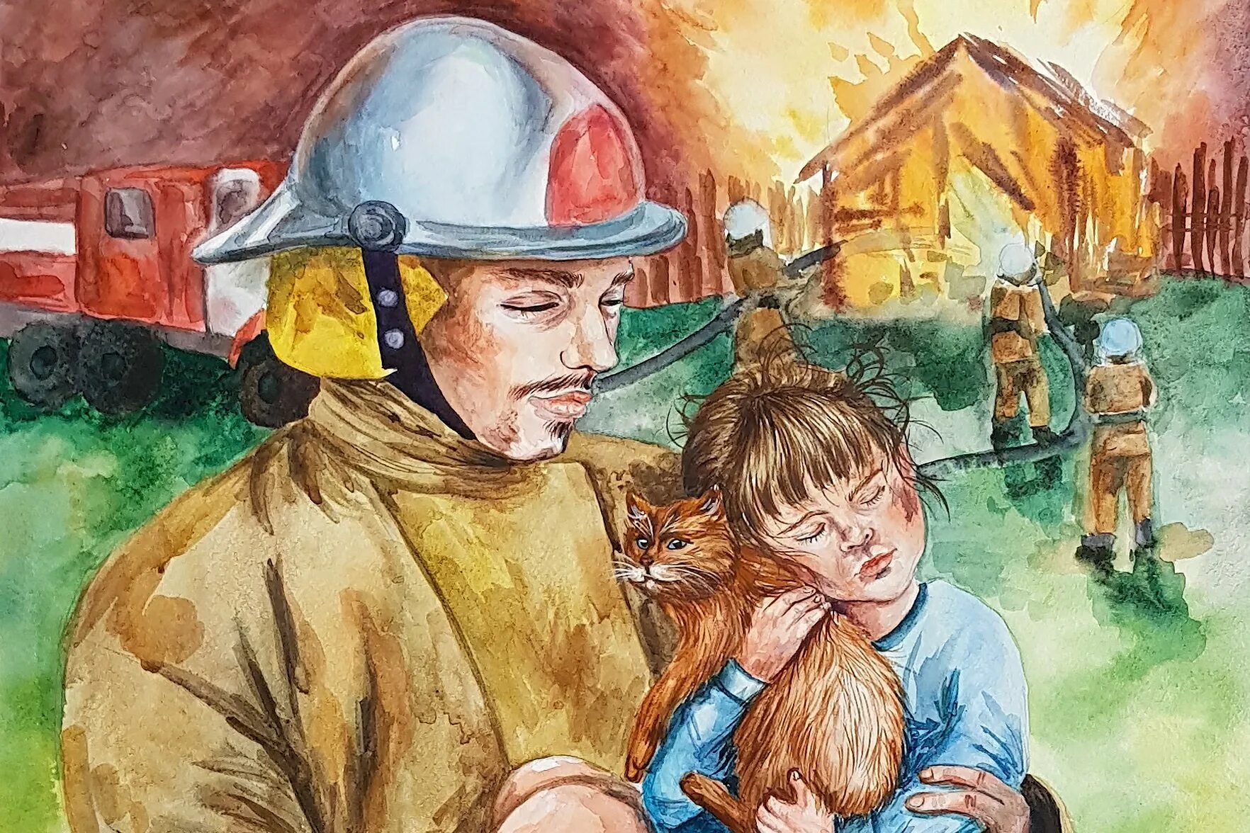 Рисунок мчс. Пожарный глазами детей. Пожар глазами детей. Пожарные и спасатели глазами детей. Пожарник глазами детей.