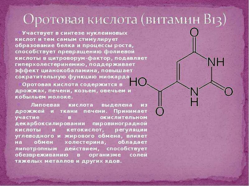 Тиактоцитовая кислота. Оротовая кислота. Витамин b13 оротовая кислота. Синтез нуклеиновых кислот. Вещества стимулирующие Синтез нуклеиновых кислот.