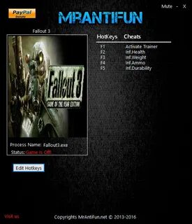 Fallout 3 читы коды