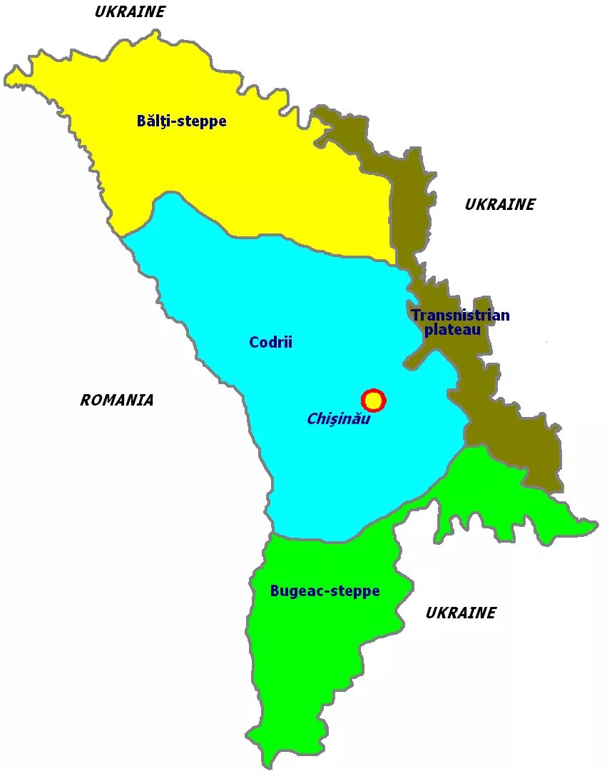 Карта Молдавии административное деление. Кодры на карте Молдовы. Молдавия Гагаузия на карте Молдавии.