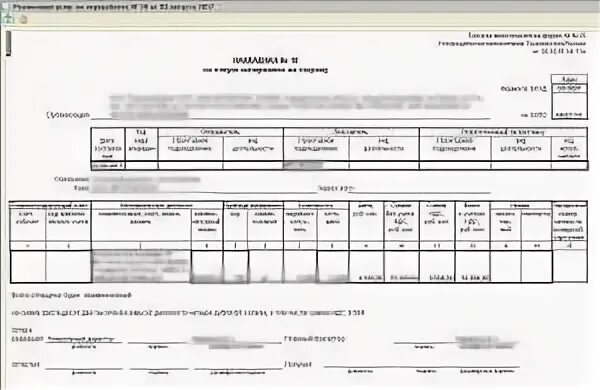 Форма м 15 образец